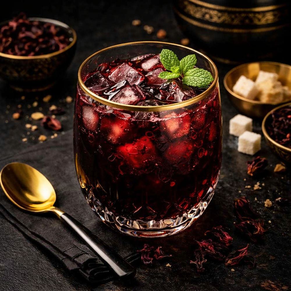 Bissap, infusion d'hibiscus fraîche